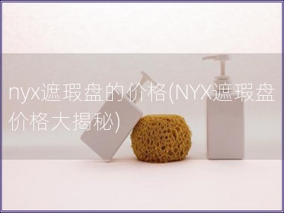 nyx遮瑕盘的价格(NYX遮瑕盘价格大揭秘)