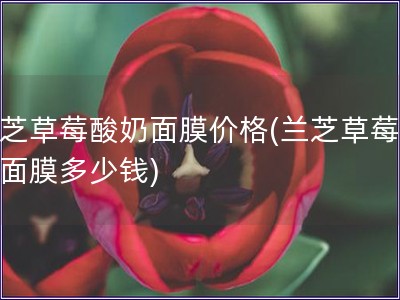 兰芝草莓酸奶面膜价格(兰芝草莓酸奶面膜多少钱) 兰芝草莓酸奶面膜价格(兰芝草莓酸奶面膜多少钱)